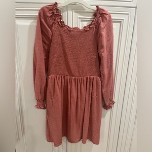 Beautiful copper/rose colored girls dress